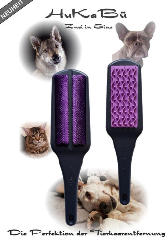 ELRAS "HuKaBü" Multi- Funktionsbürste entfernt Hundehaare, Katzenhaare mühelos, Versandkostenfrei